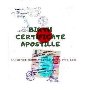 Birth Certificate Apostille Attestation in Delhi India